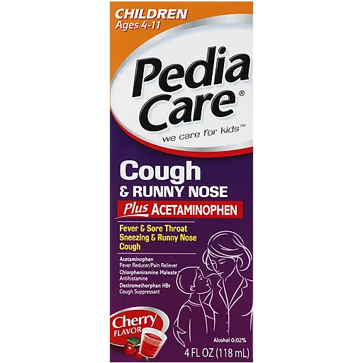 Pedia Care Cough Runny Nose sciroppo bimbo 118 ml ciliegia