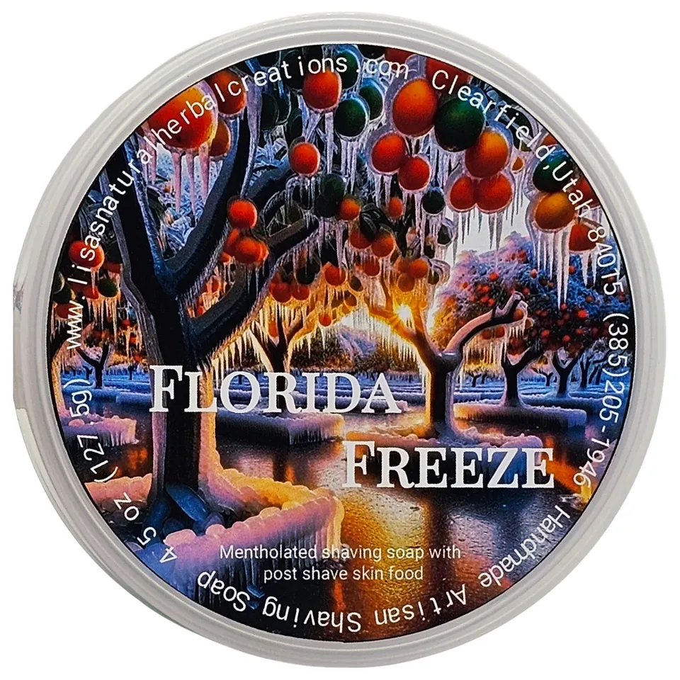 Lisa's Florida Freeze sapone da barba 4.5 oz agrumi