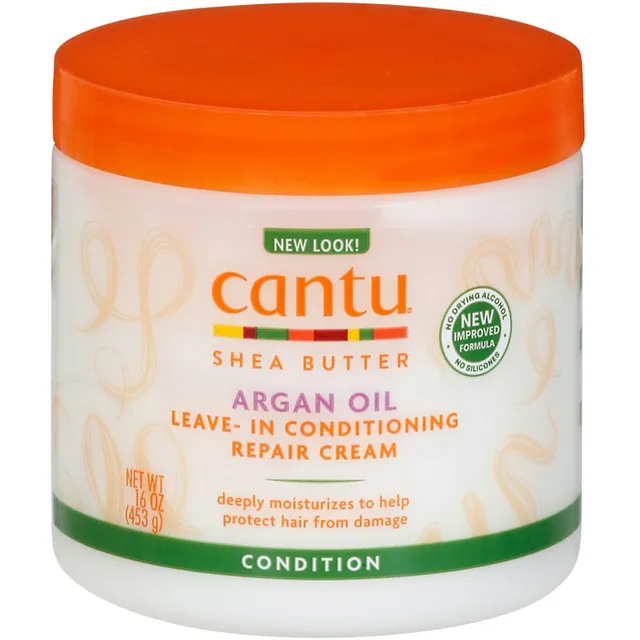 Cantu Argan Oil Leave In Conditioning Repair Cream capelli 16 oz