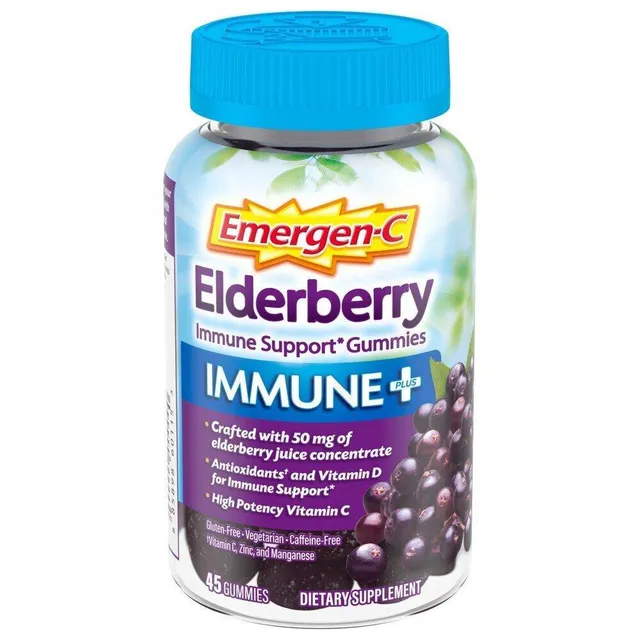 Emergen-C Immune+ Gummies Sambuco 45 pezzi Vitamina C