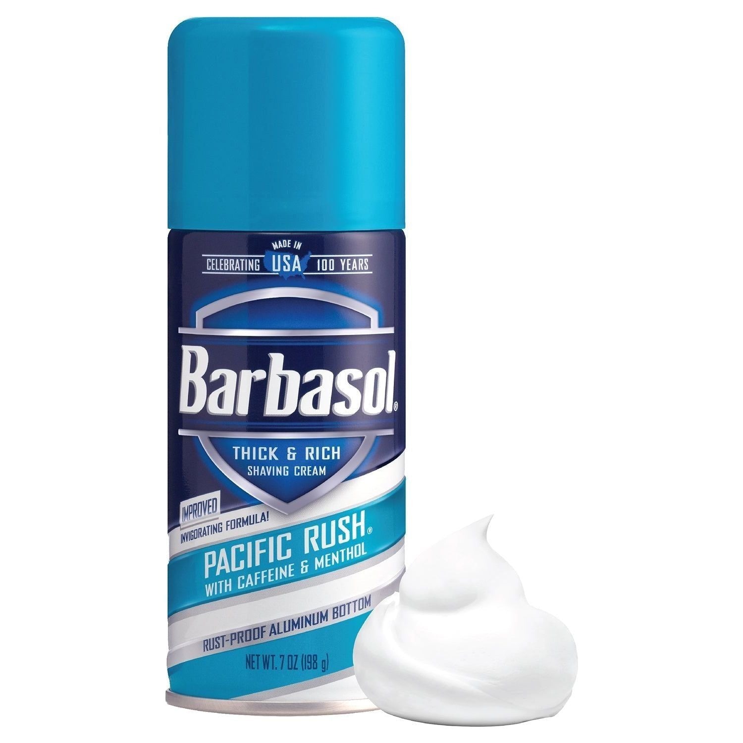 Barbasol Pacific Rush crema da barba 198g caffeina mentolo