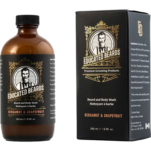 Educated Beards Bergamot Grapefruit bagnodoccia barba 250ml