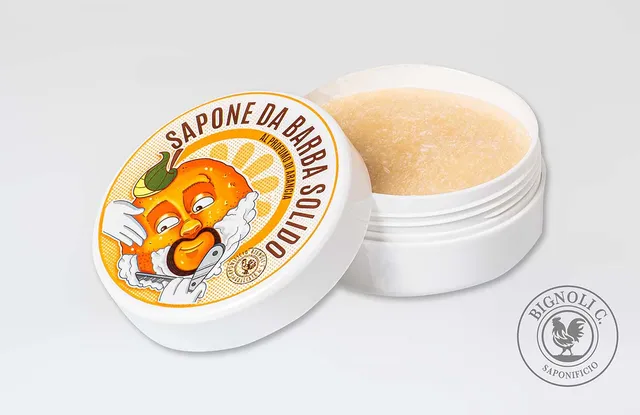 Saponificio Bignoli Saponi da Barba Arancia sapone 100g schiuma