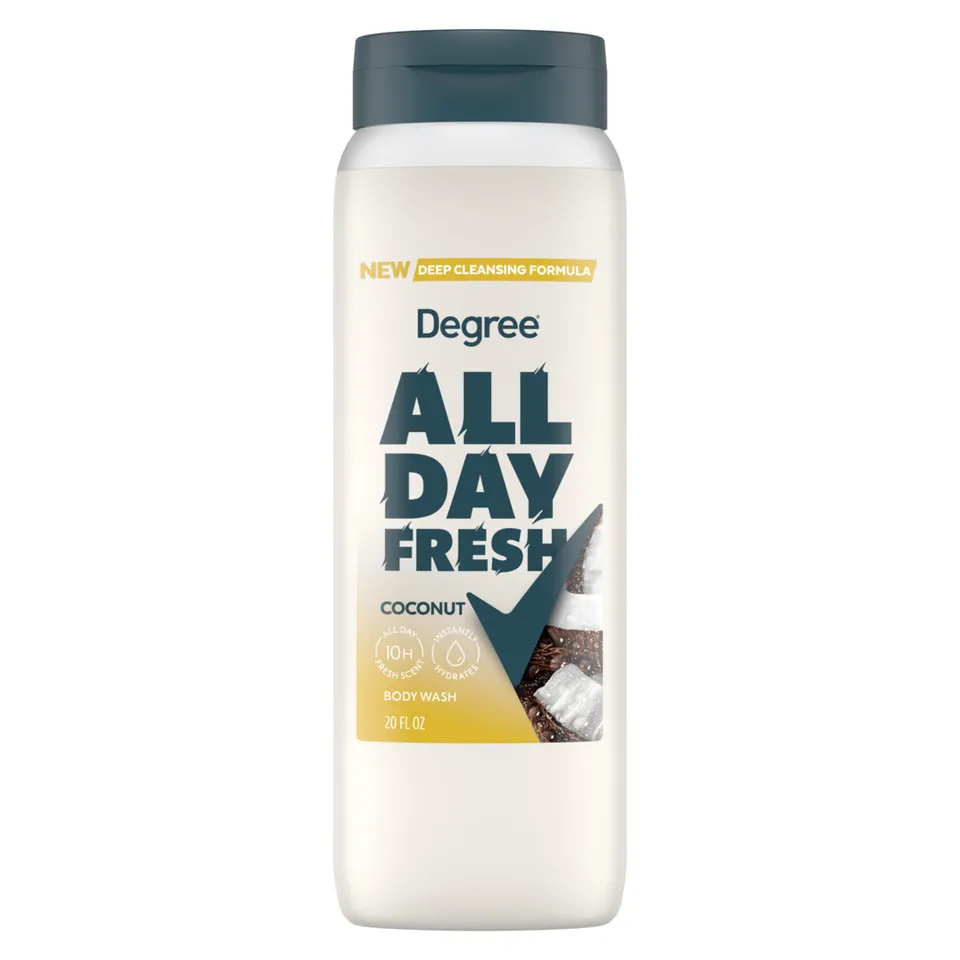 Degree All Day Fresh Coconut bagnoschiuma cocco e sandalo 20 oz
