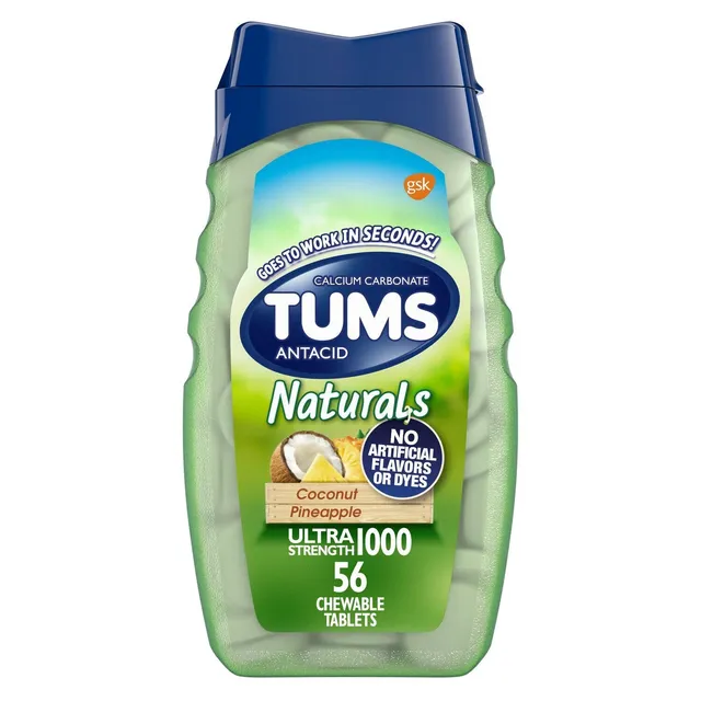 Tums Naturals antiacido masticabile cocco ananas 56 compresse