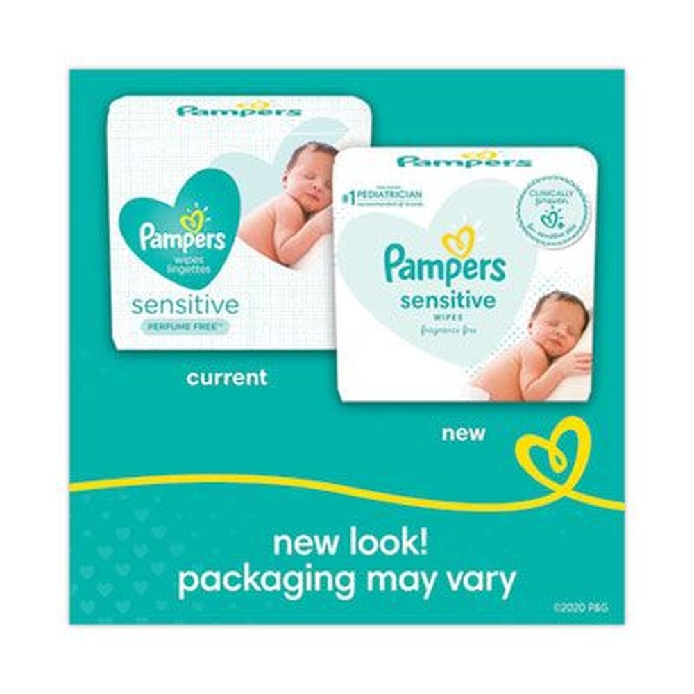 Pampers Sensitive salviette neonato non profumate 56 pz