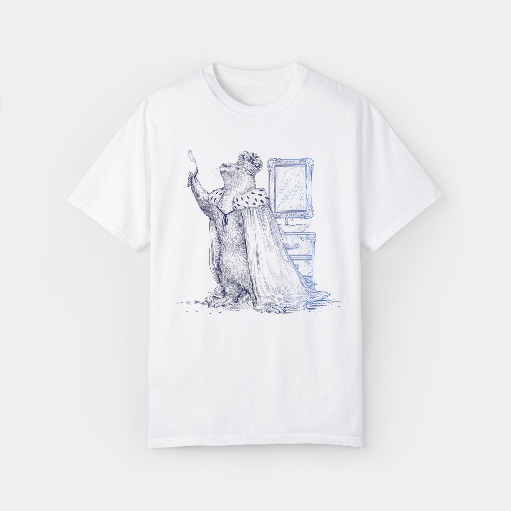 Noble Otter Heavy is the Crown t-shirt cotone bianca