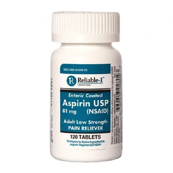 Reliable Aspirin Compresse 81 mg Basso Dosaggio