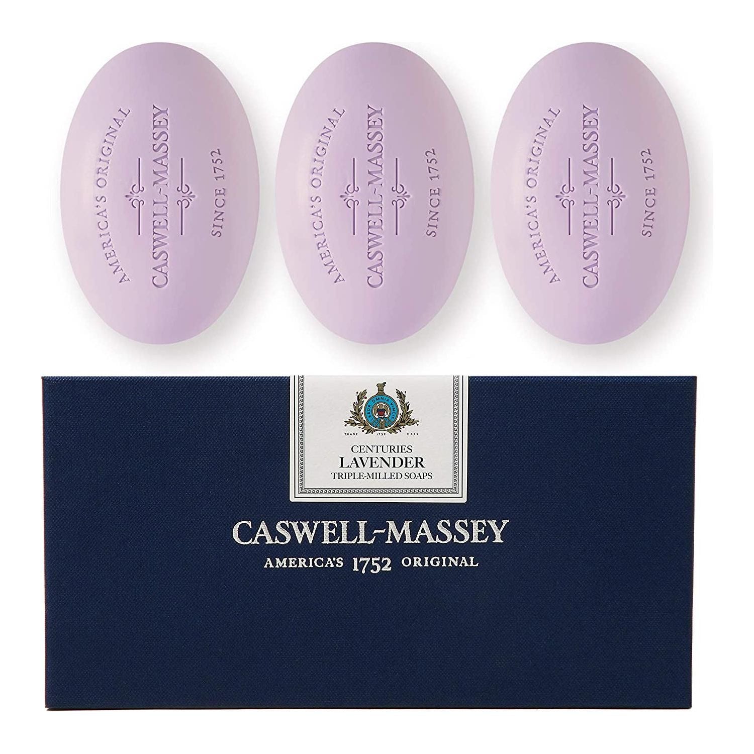 Caswell-Massey Centuries Sapone da Bagno Lavanda Verbena Cetriolo 3x164g