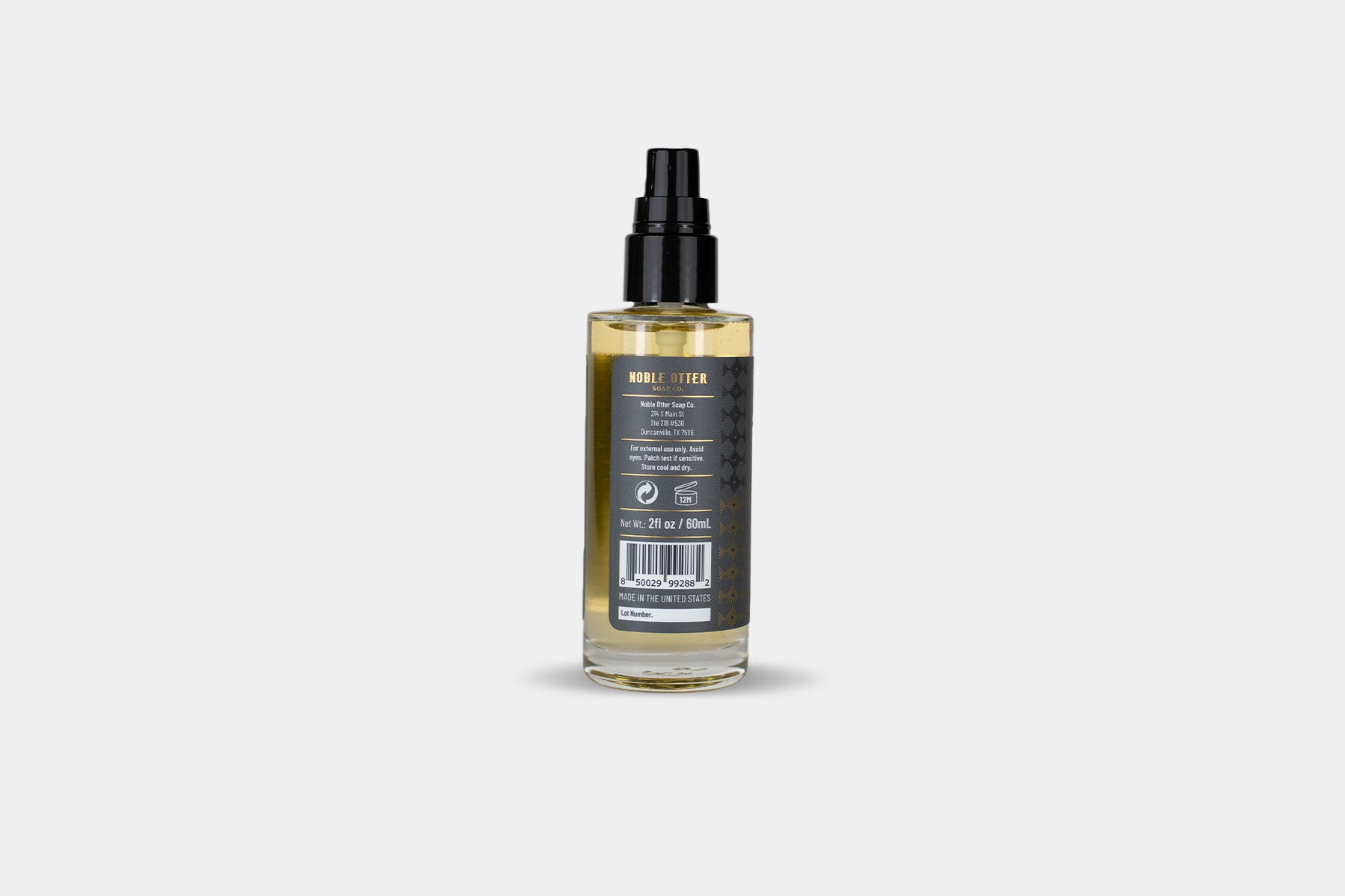 Noble Otter Thé Noir et Vanille olio barba 60 ml tè nero