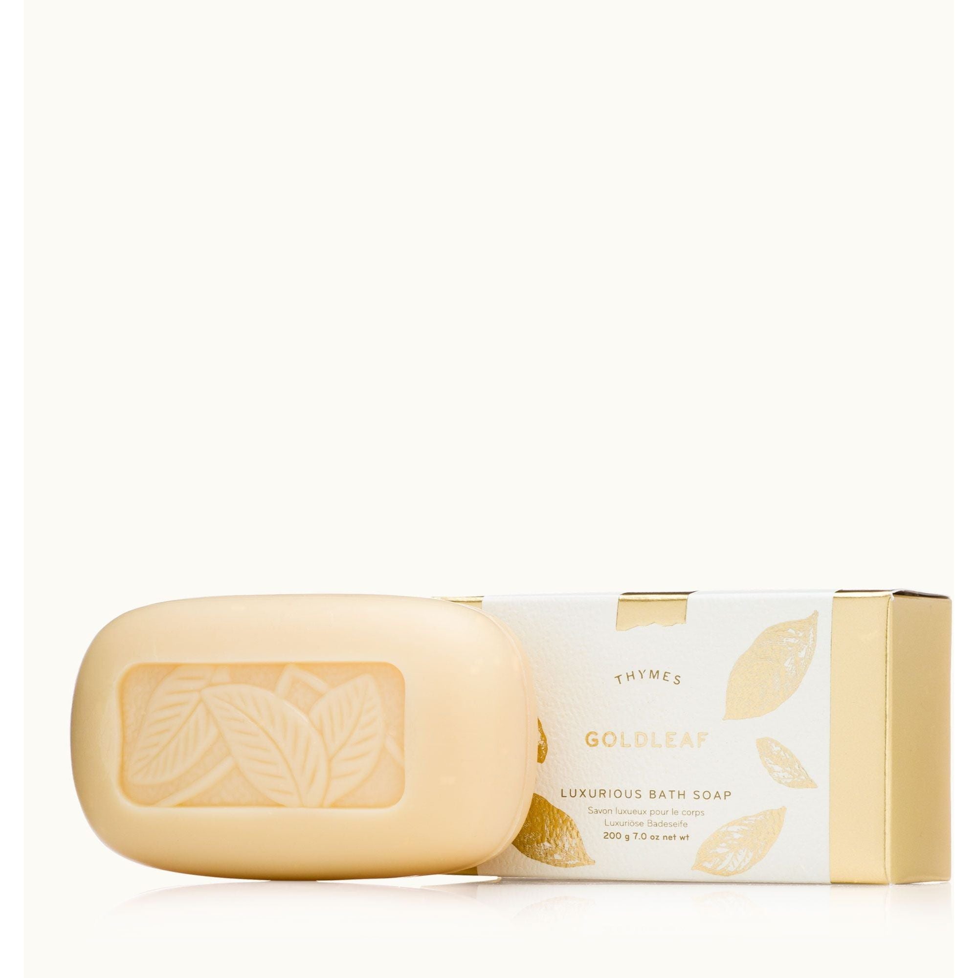 Thymes Goldleaf saponetta bagno 198 g floreale vegetale