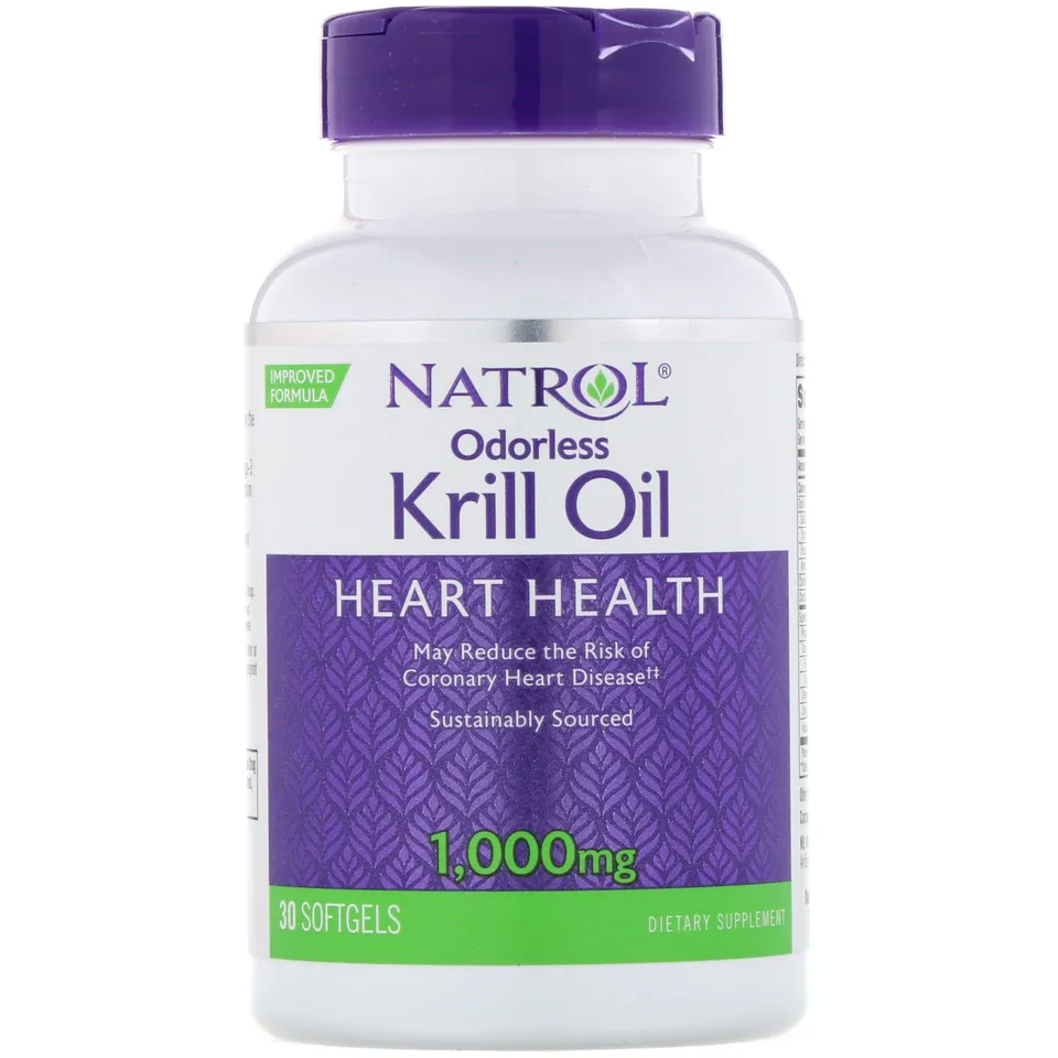 Natrol Krill Oil 1000 mg Capsule 30 pz Omega 3 Inodore