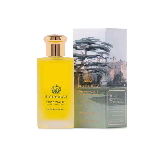 Truefitt & Hill Highgrove olio prebarba 1,75 oz pelle sensibile