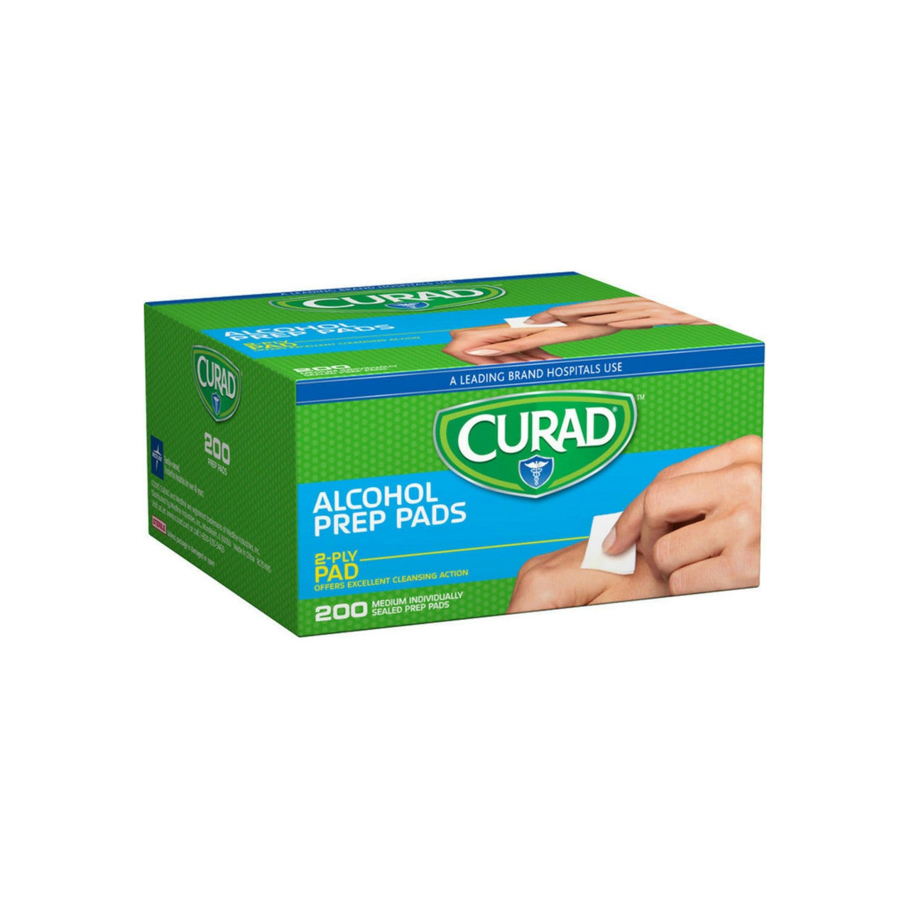 Curad salviette alcool 70% sterili 200 pezzi prep pads