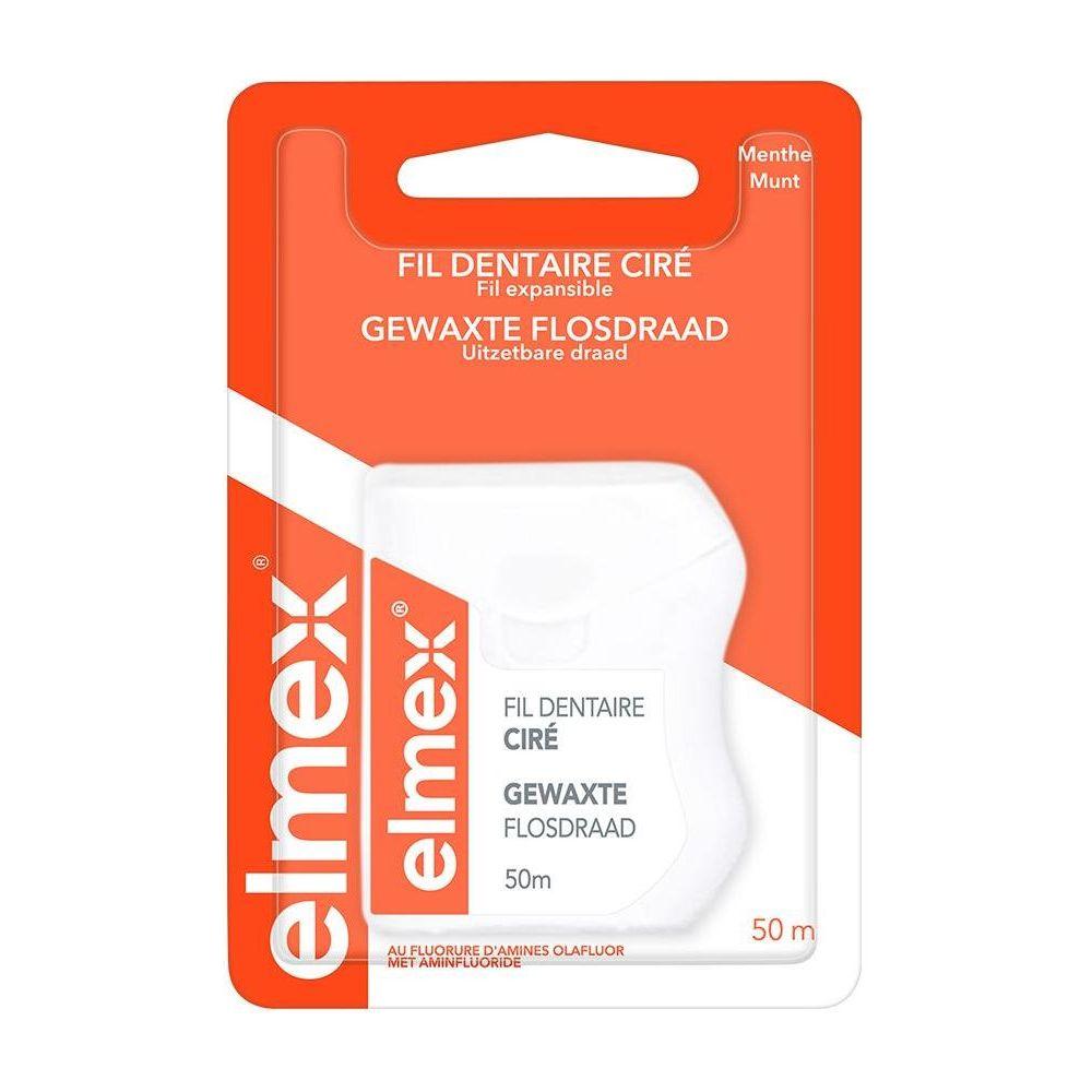 Elmex Filo Interdentale Cerato Menta 50m al Fluoro
