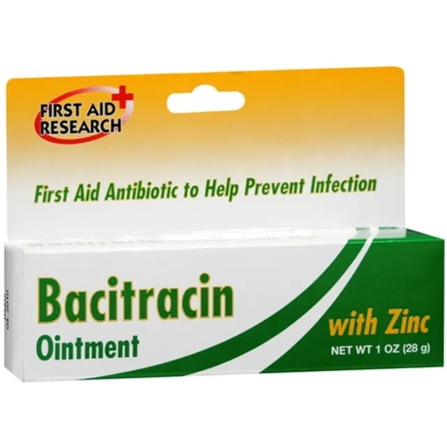Bacitracin Zinc pomata antibiotica primo soccorso 1 oz