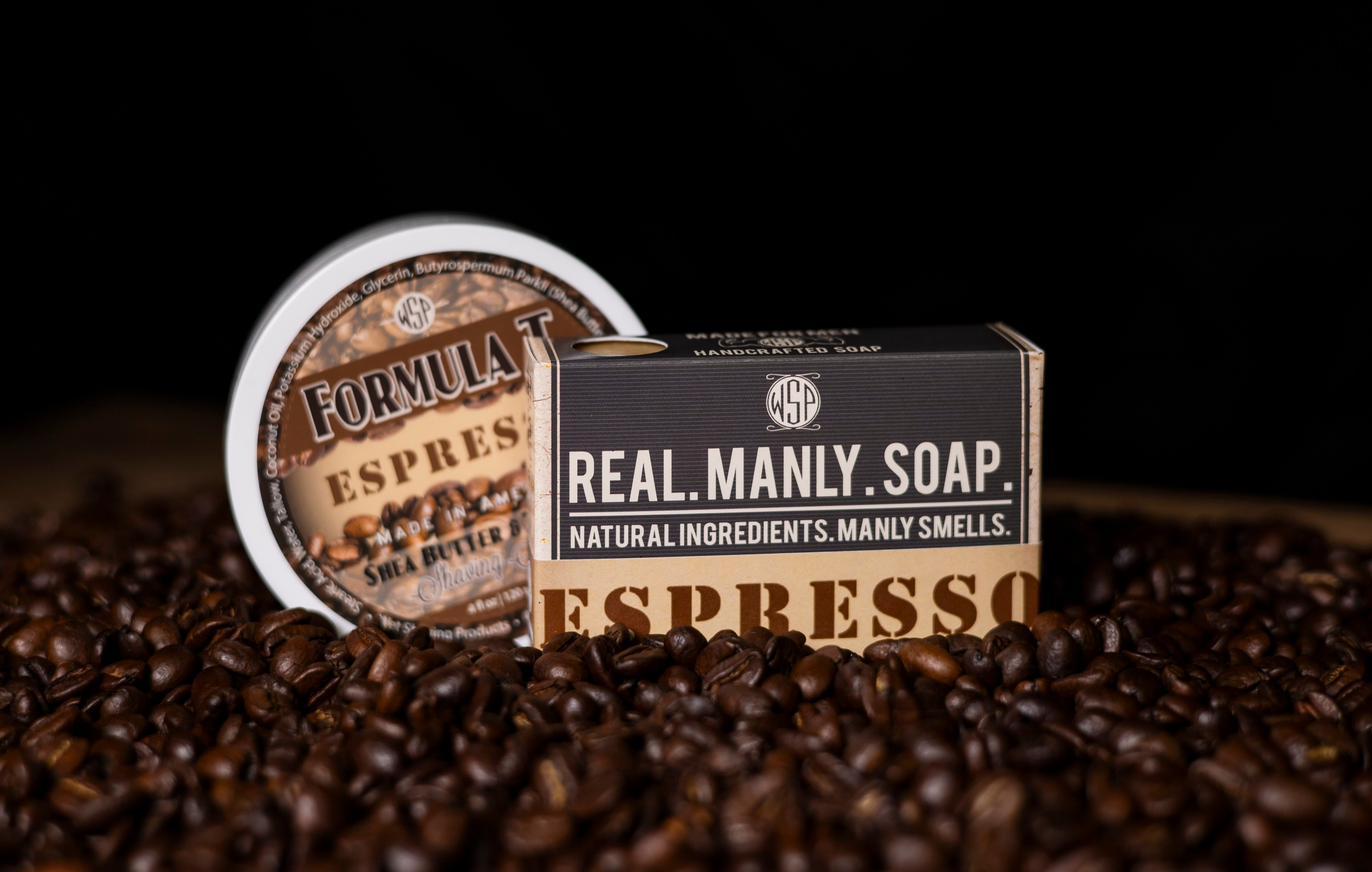 Wet Shaving Products Espresso Sapone Barba Formula T 4oz