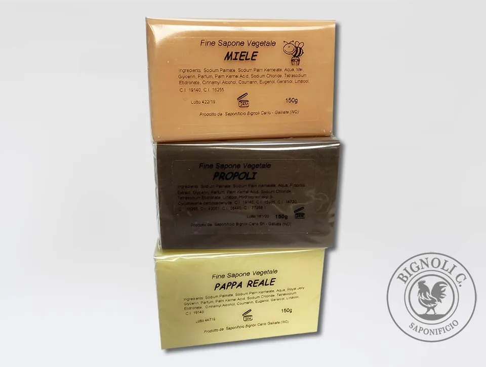 Saponificio Bignoli Alveare tris saponette 3x150 g miele propoli