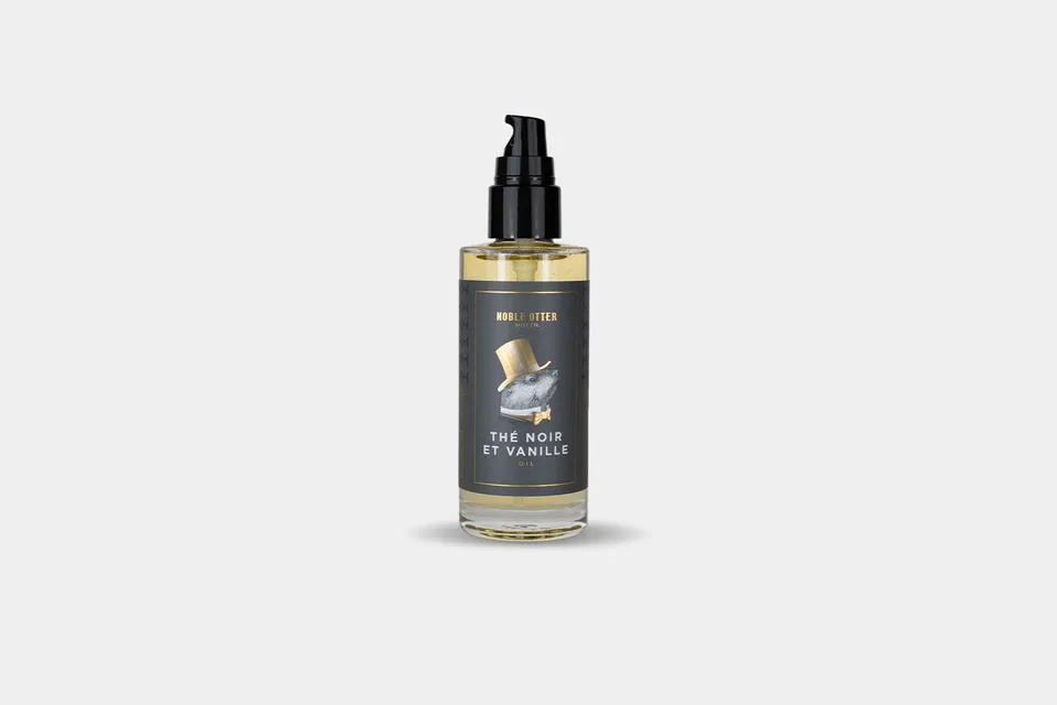 Noble Otter Thé Noir et Vanille olio barba 60 ml tè nero
