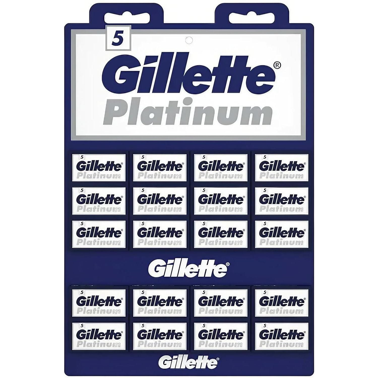 Gillette Platinum lamette barba double edge 100 pezzi affilate