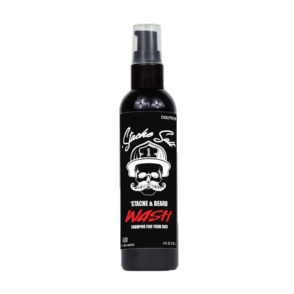 Stache Wash shampoo barba e baffi eucalyptus mint 4oz