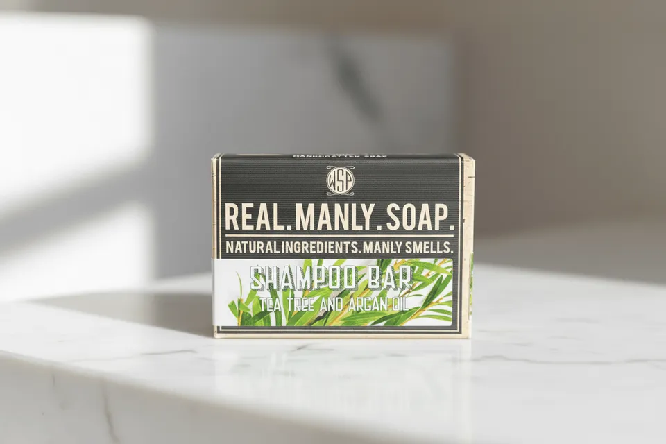 Wet Shaving Products Tea Tree shampoo solido cute grassa barba capelli