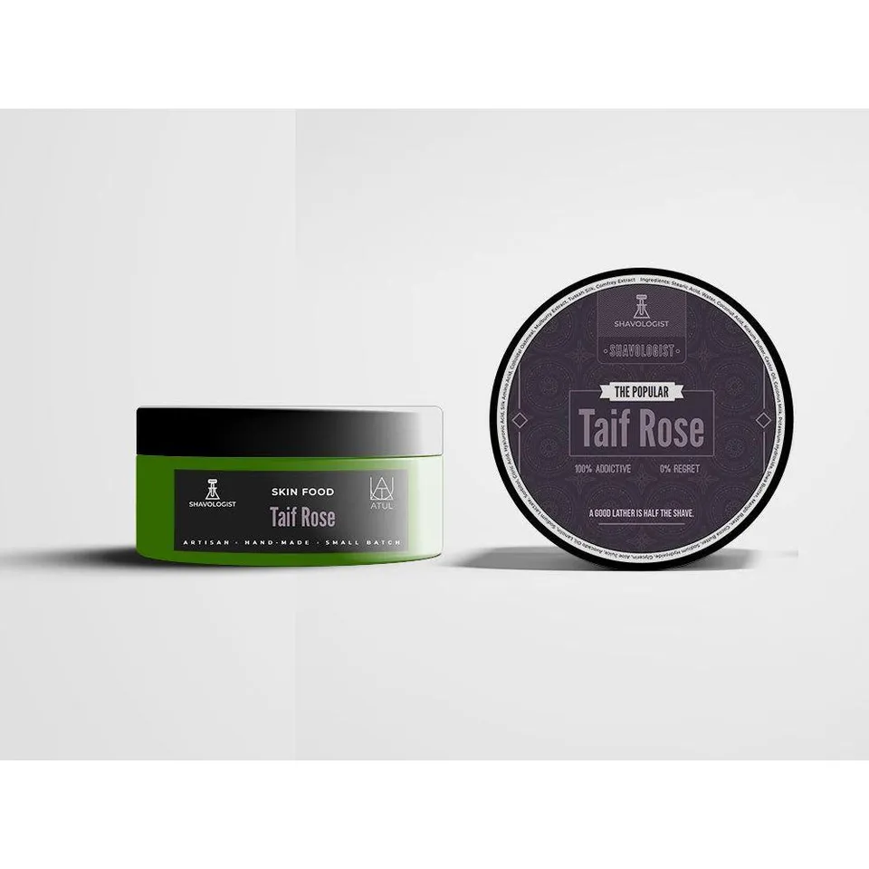 Shavologist Taif Rose sapone da barba 100 g rosa damascena