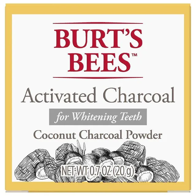 Burt's Bees Carbone Cocco polvere sbiancante denti uso quotidiano