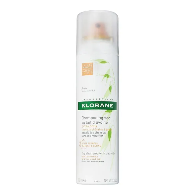 Klorane Latte Avena shampoo secco tinta naturale 150 ml castani