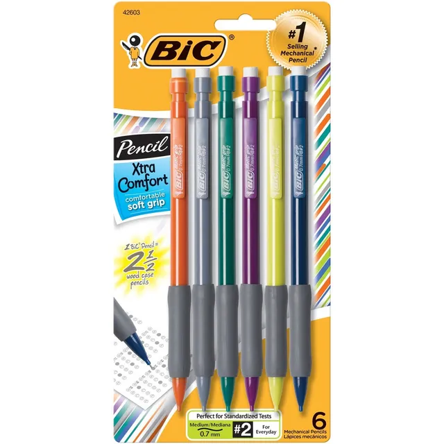BIC Xtra Comfort Portamine 0,7mm Grip 6pz