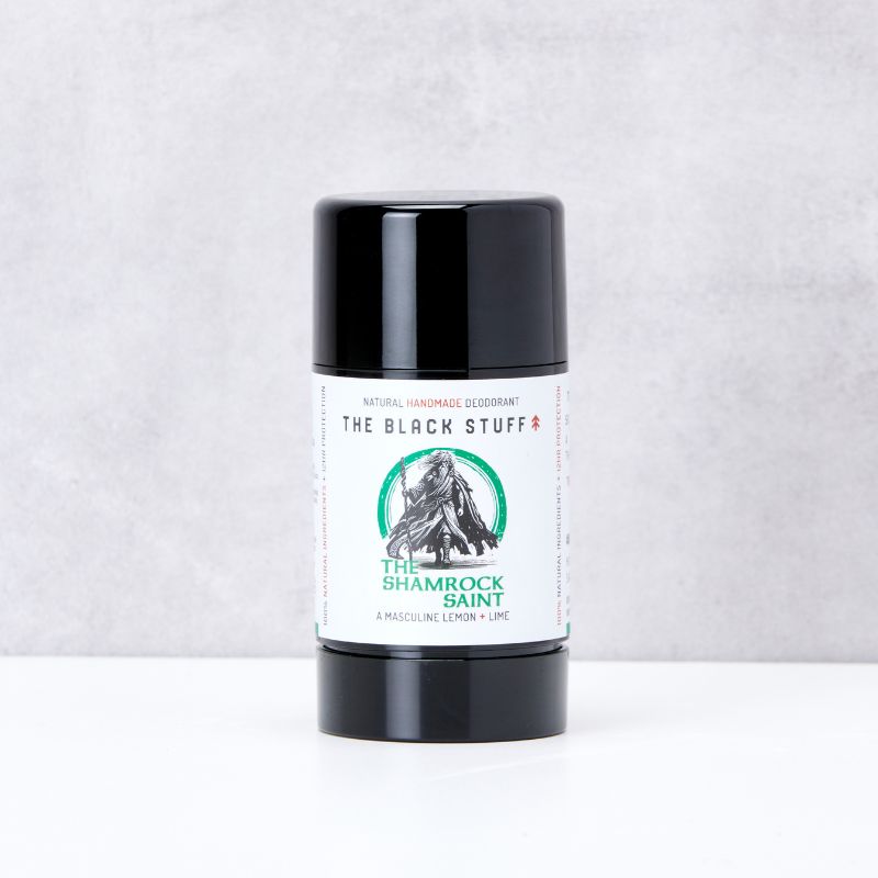 The Black Stuff Shamrock Saint deodorante naturale limone lime