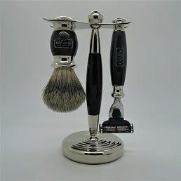Alexander Simpson Classic set barba ebano Super Badger Mach III