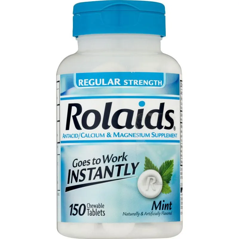 Rolaids Menta antiacido masticabile calcio magnesio