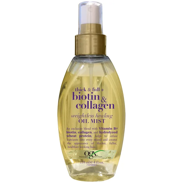 OGX Biotin Collagen olio spray capelli Thick Full