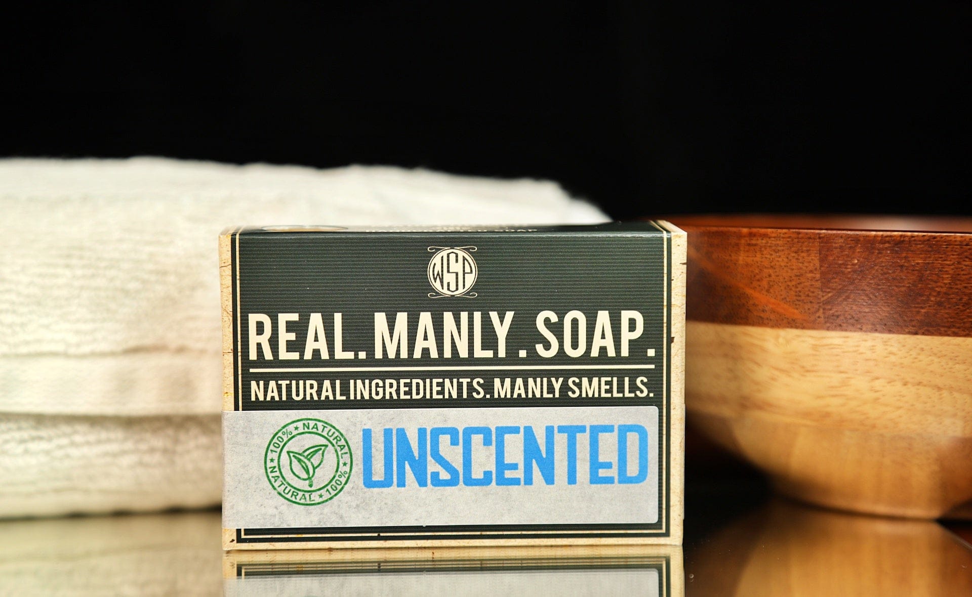 Wet Shaving Products Au Naturel saponetta uomo non profumata singola