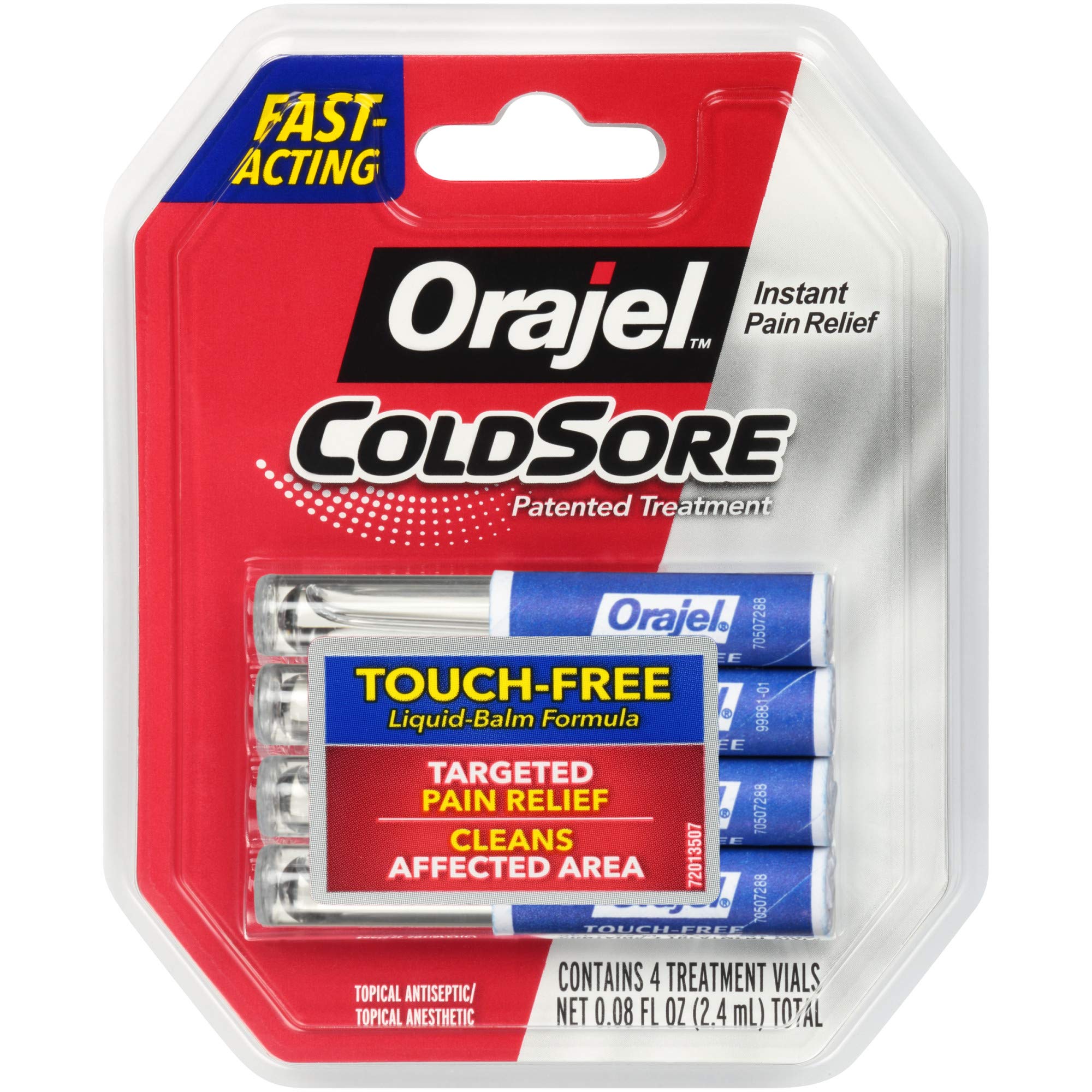 Orajel Trattamento herpes labiale monodose touch-free 4 pz