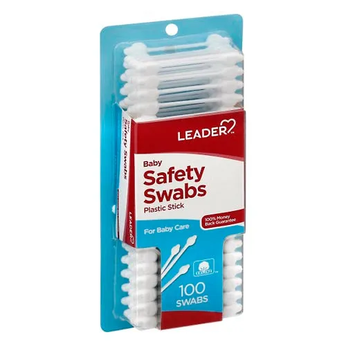 Leader Baby Bastoncini Cotone Sicurezza Plastica