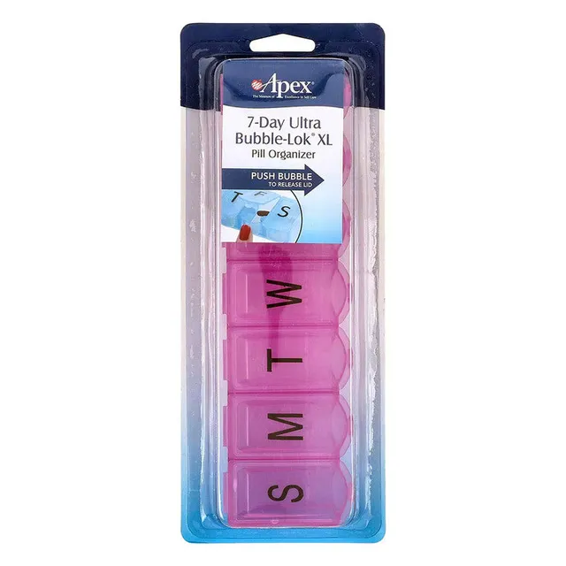 Apex Ultra Bubble-Lok XL Portapillole Settimanale 7 Giorni