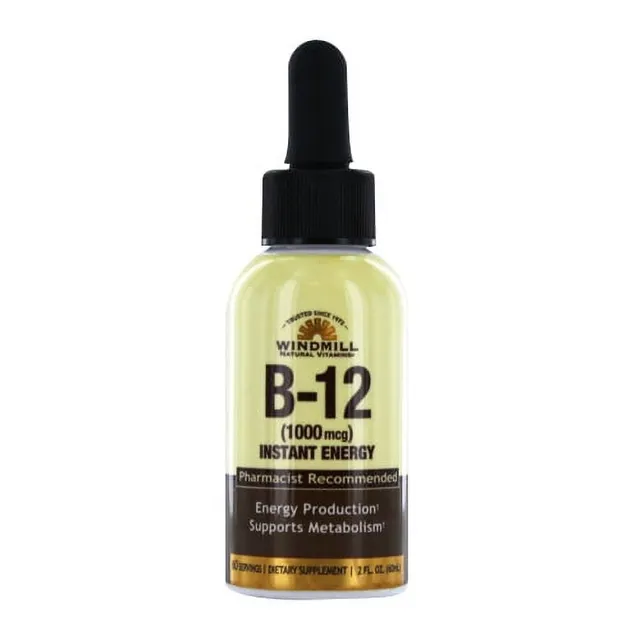 Windmill Health B-12 1000 mcg Integratore Liquido 2 OZ