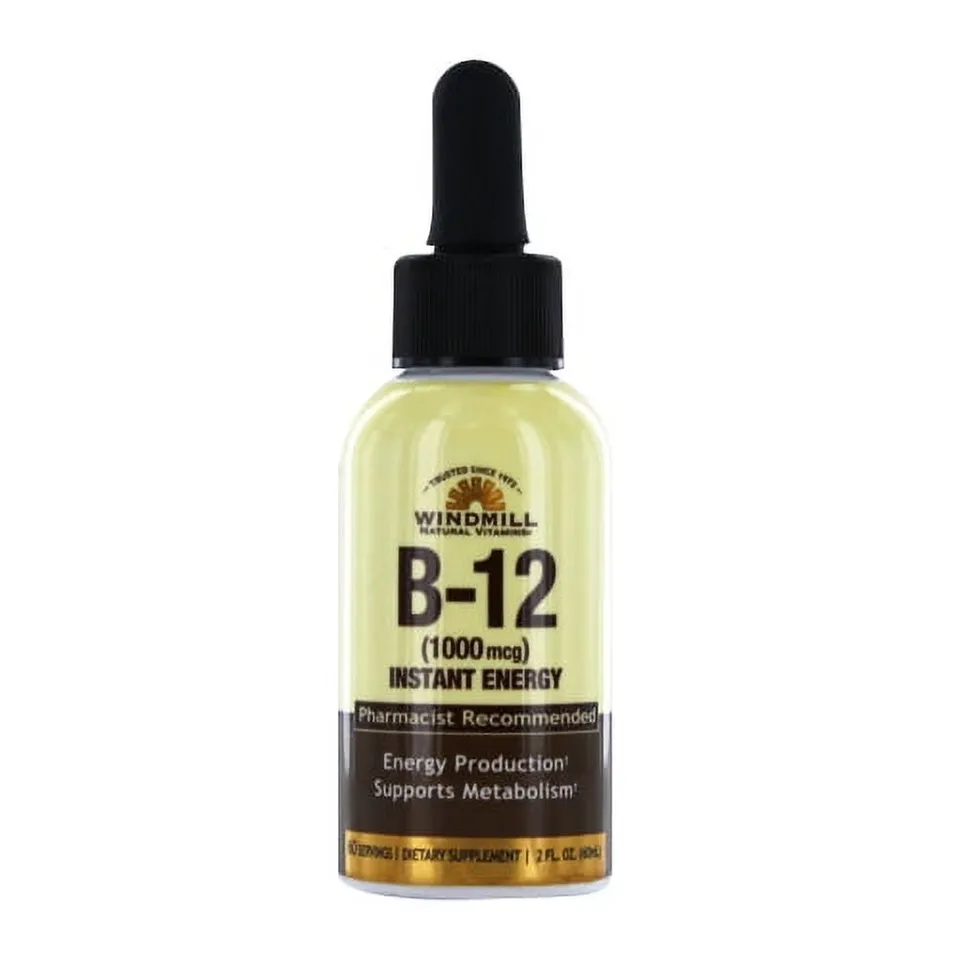 Windmill Health B-12 1000 mcg Integratore Liquido 2 OZ
