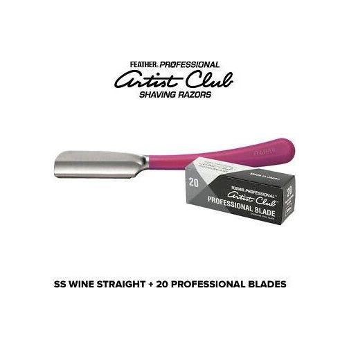 Feather Artist Club SS rasoio mano libera wine + 20 lame