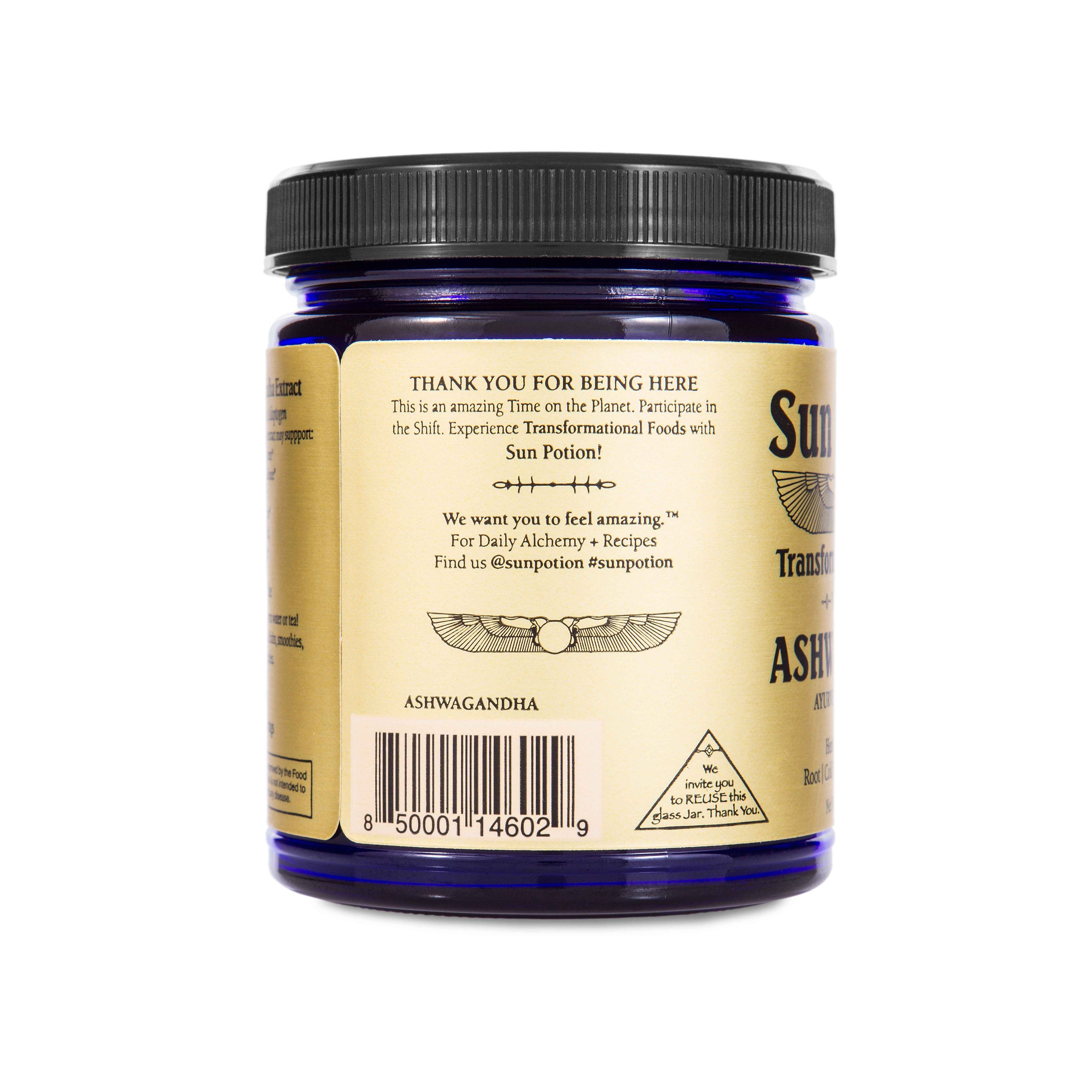 Sun Potion Ashwagandha Polvere Ayurvedica Barattolo 111 g