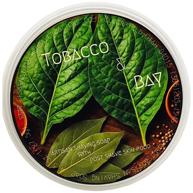 Lisa's Tobacco & Bay Sapone da Barba 4.5 oz Densa