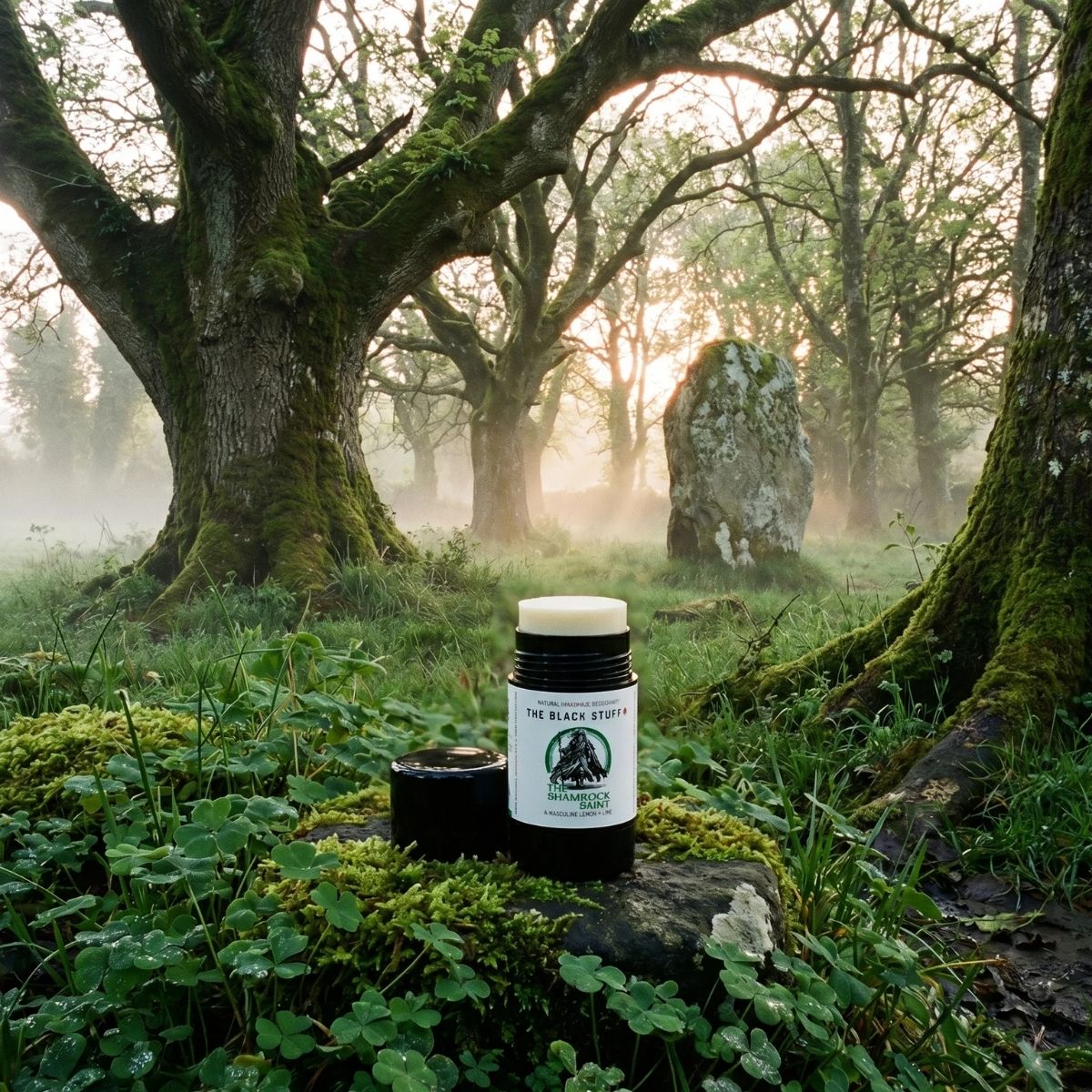 The Black Stuff Shamrock Saint deodorante naturale limone lime