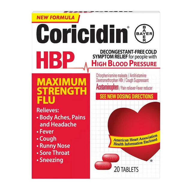 Coricidin HBP Compresse Influenza 10 pz per ipertesi