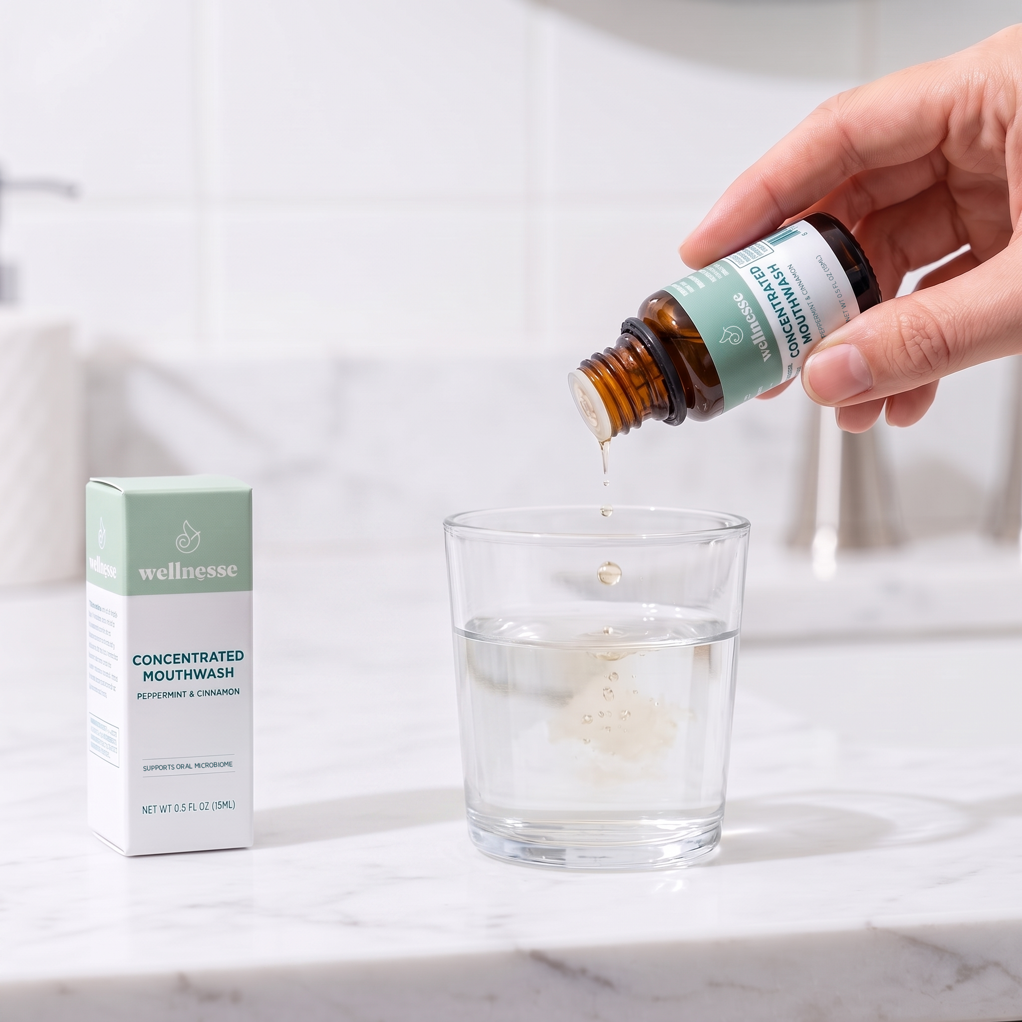 Wellnesse Concentrated Collutorio Concentrato Menta Oli Essenziali