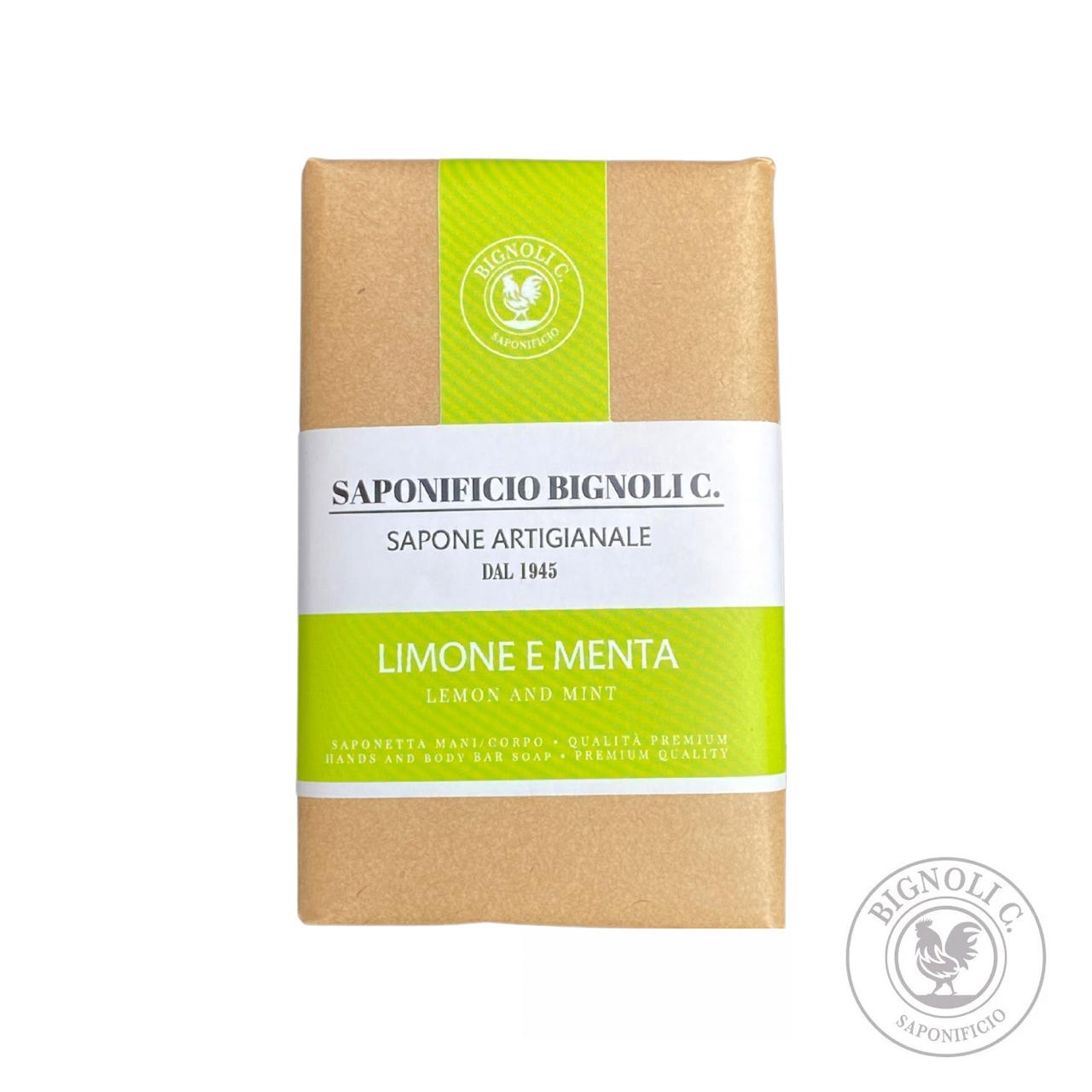 Saponificio Bignoli Saponette Limone e Menta saponetta 150g agrumi