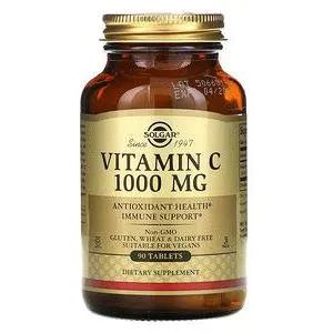 Solgar Vitamina C 1000mg compresse 90 pz difese immunitarie