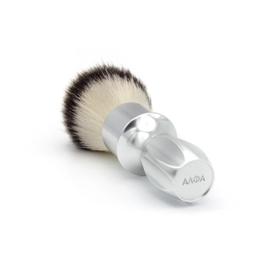 Alpha T-400 Silver Pennello Barba Sintetico 24 mm Alluminio