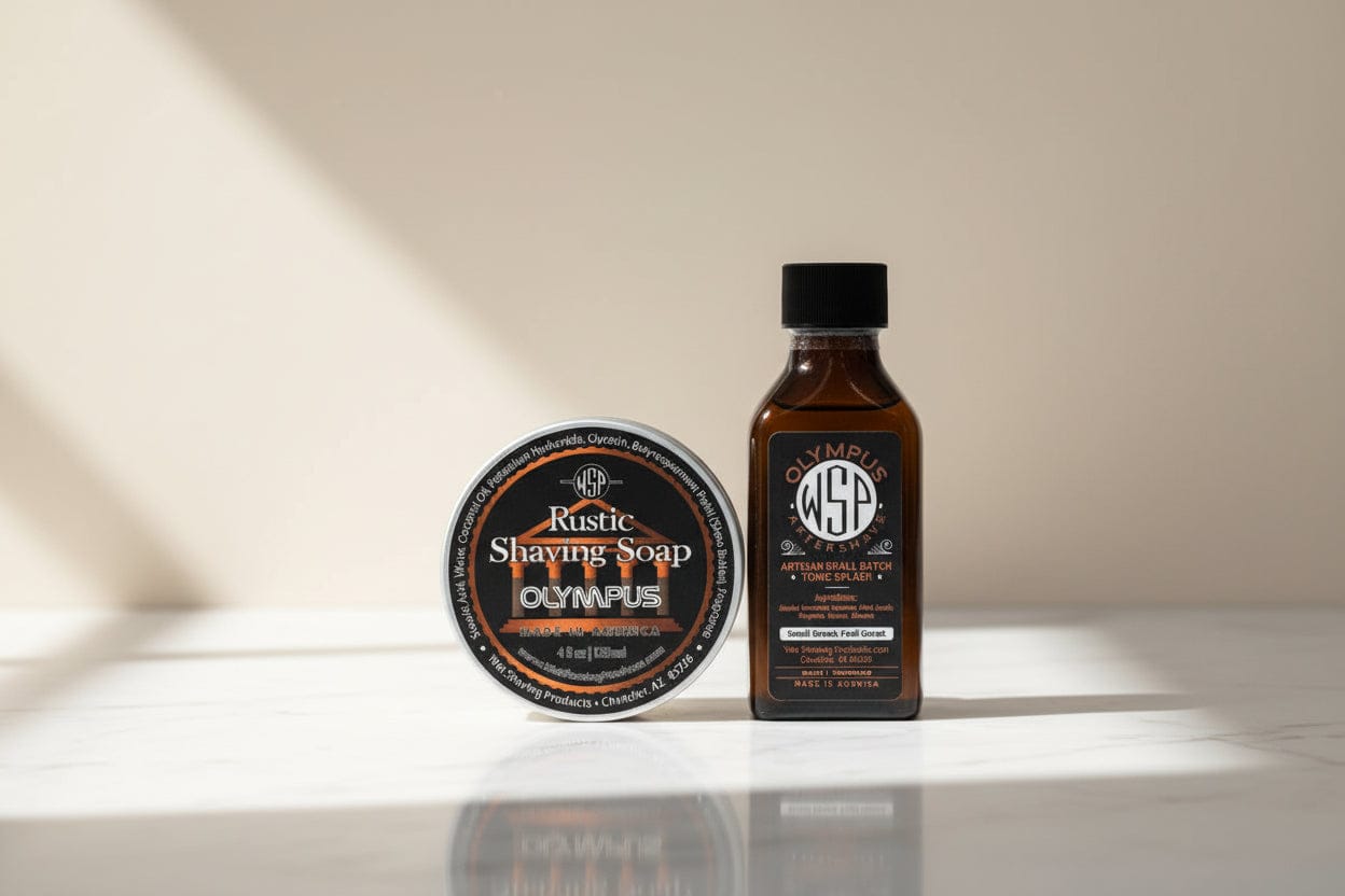 Wet Shaving Products Olympus Rustic sapone da barba vegan Olympus